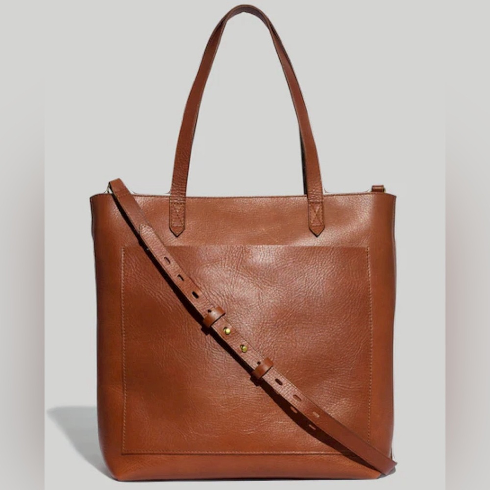 Madewell Medium Transport Tote - Cognac Leather